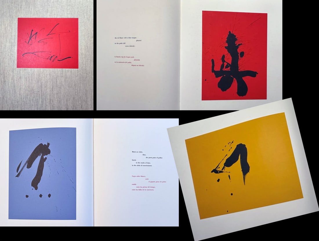 Motherwell, Paz. Three Poems. 1987. 27 lithographs by Motherwell + poems by Paz (1 of 4)