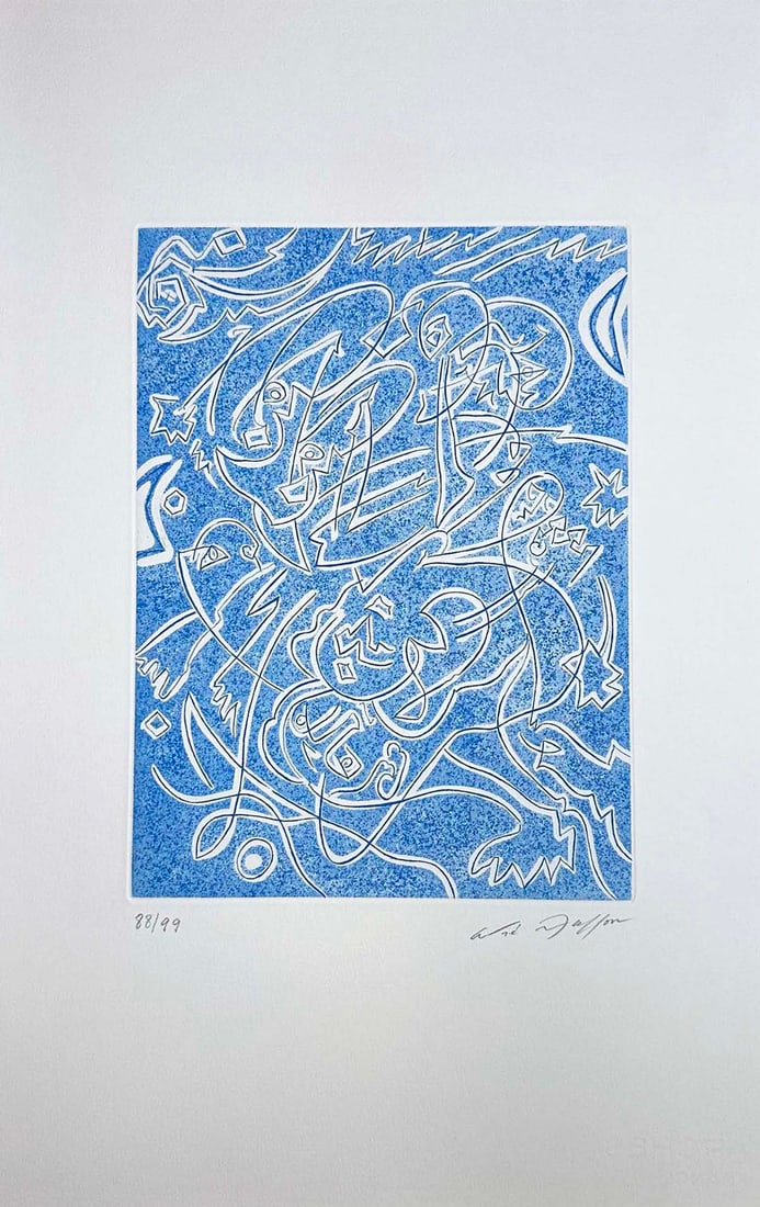 Andre Masson signed Etching. 1976. One of 99 copies. (1 of 2)