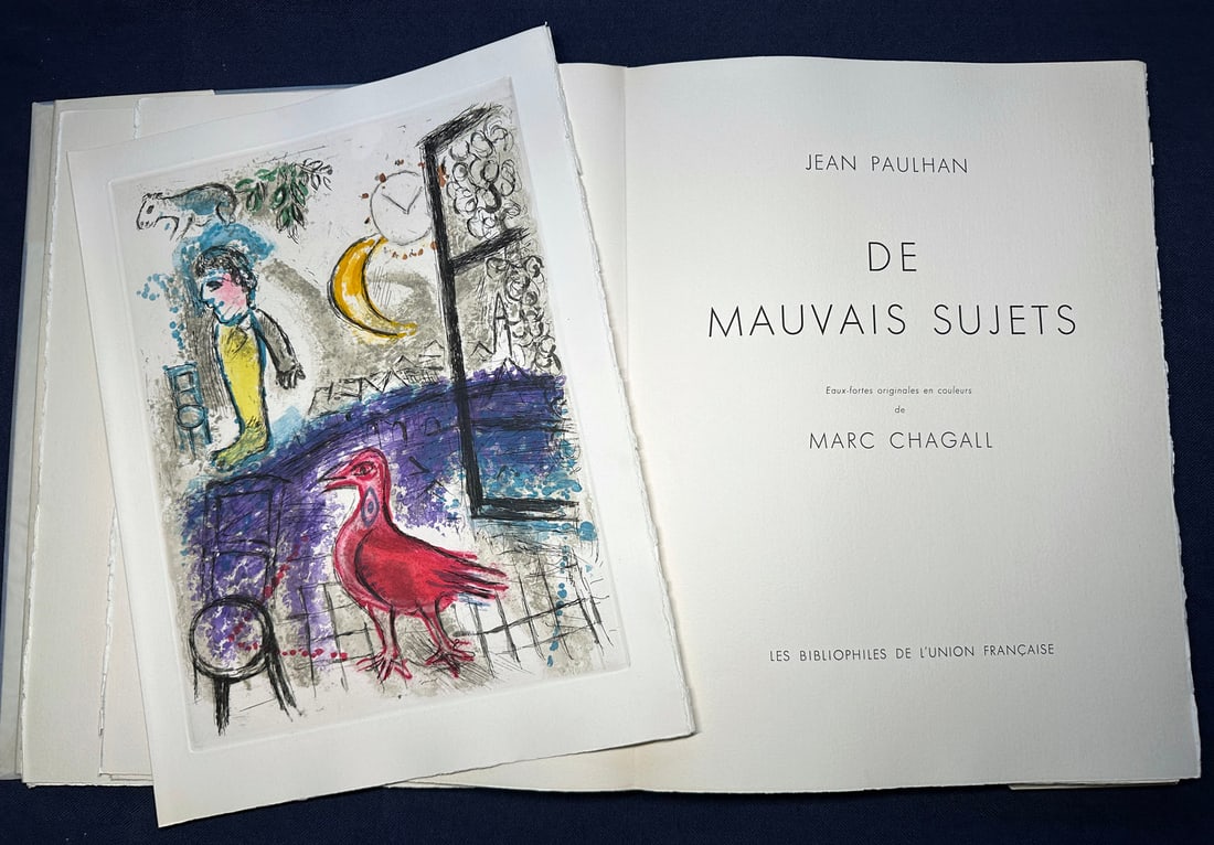 De Mauvais Subjects. With 10 etchings by Marc Chagall. 1958 (1 of 4)
