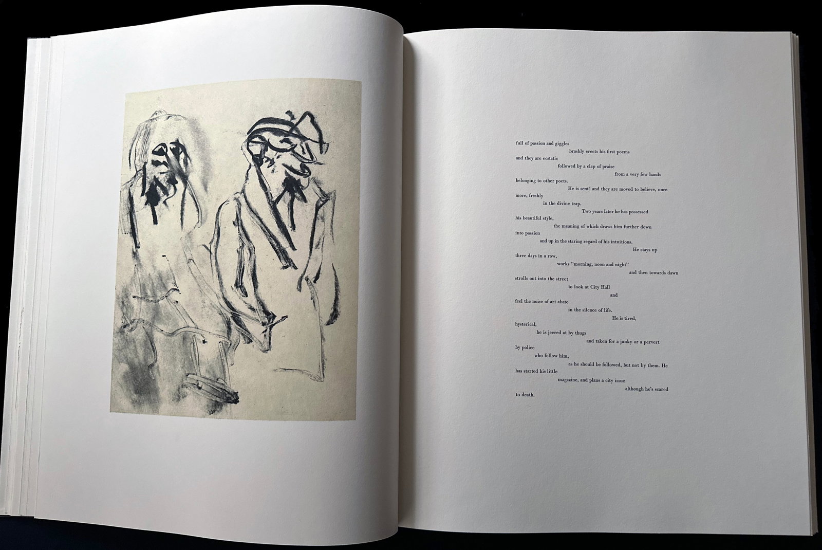 Willem de Kooning / Frank O’Hara. Poems. With 17 lithographs.: New York: Limited Editions Club, 1988. First edition. Large folio. One of 550 numbered copies with de Kooning’s facsimile signature. Printed on Magnani paper with 17 lithographs on Kitakata pape