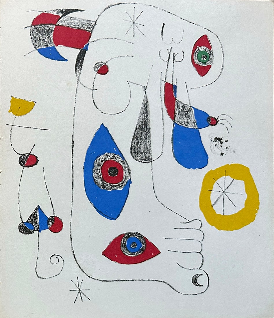 Le Surrealisme en 1947. Breton & Duchamp. With 24 Original Prints.: Exposition internationale du Surrealisme. Paris, Maeght 1947. First edition. In the original cover with the photographic representation of a female breast from the multiple created by Marcel Duchamp: 