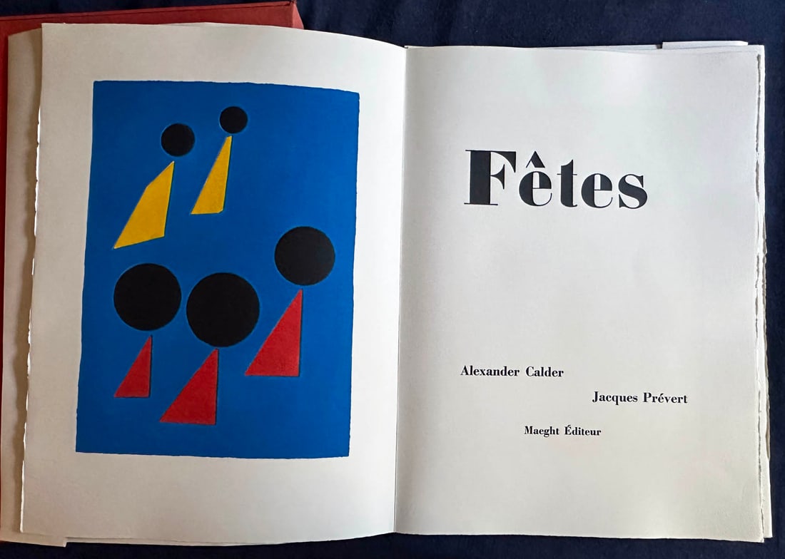 Calder - Prevert. Fêtes. 1971. With 8 etchings (1 of 4)