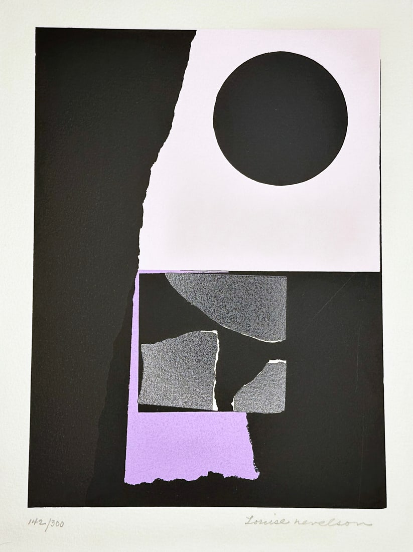 Louise Nevelson signed Screenprint. 1973. One of 300 copies. (1 of 3)