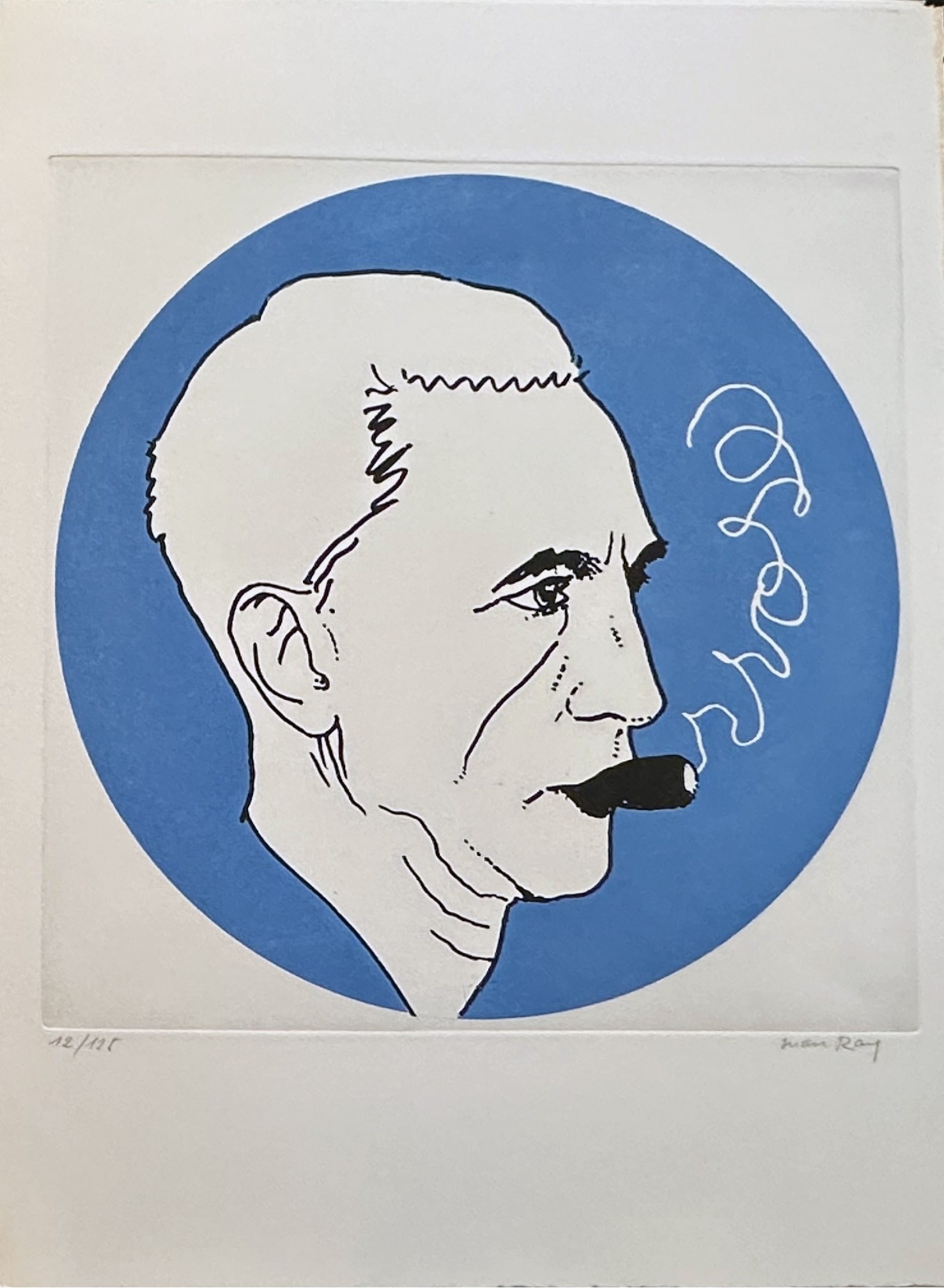 Man Ray Signed etching. One of 160 copies. (1 of 3)