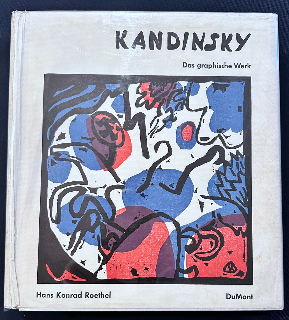 Kandinsky. Das graphische Werk. Hans Konrad Roethel.: DuMont, Shauberg, 1970. Catalogue raisonne, limited to 1,500 numbered copies. 210 illustrations of 203 catalog entries many in colors plus 109 supplementary illustrations, and index. Text in German. I