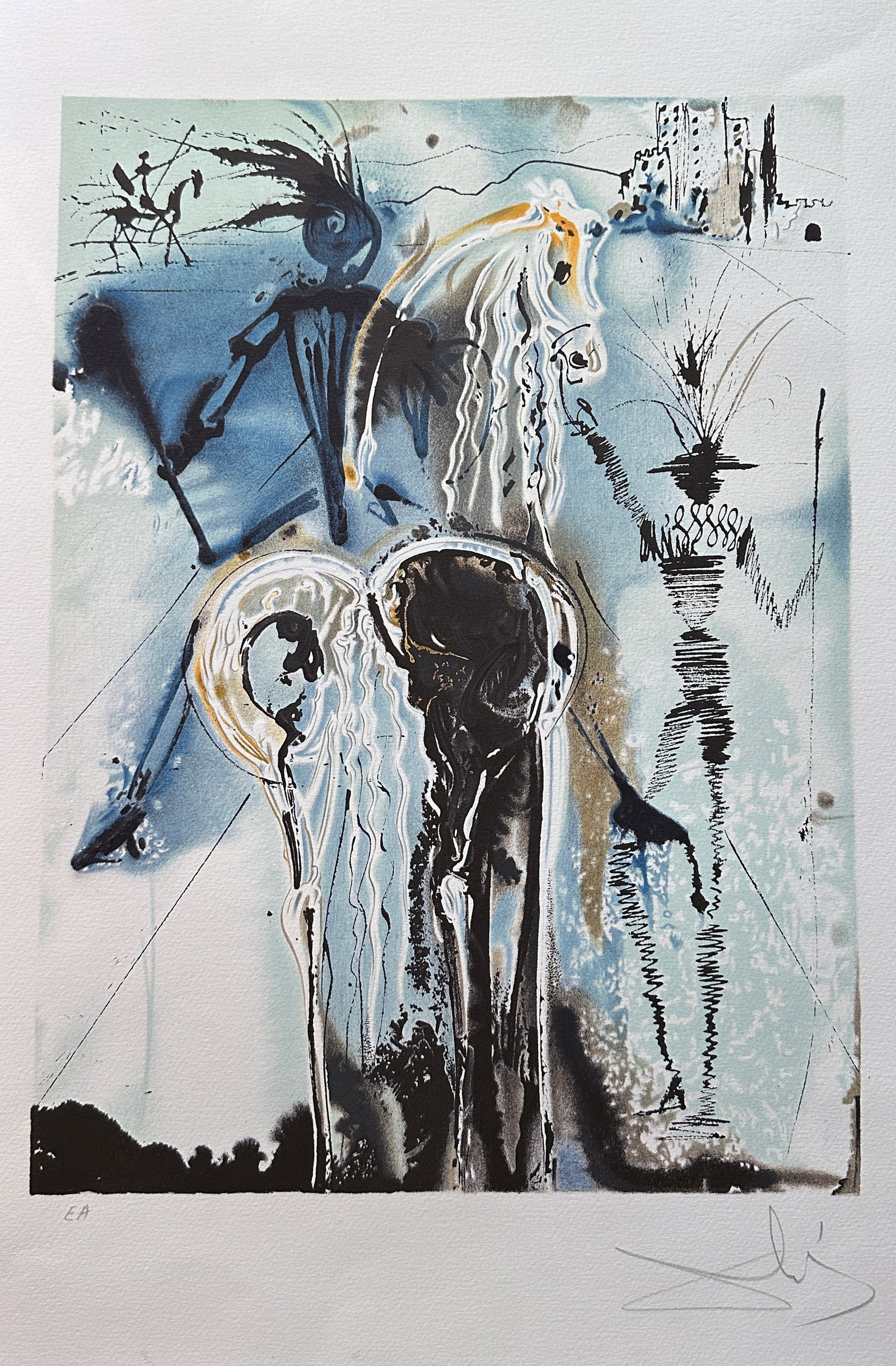 Les chevaux de Dali. Don Quixote. E.A. Signed in pencil (1 of 3)