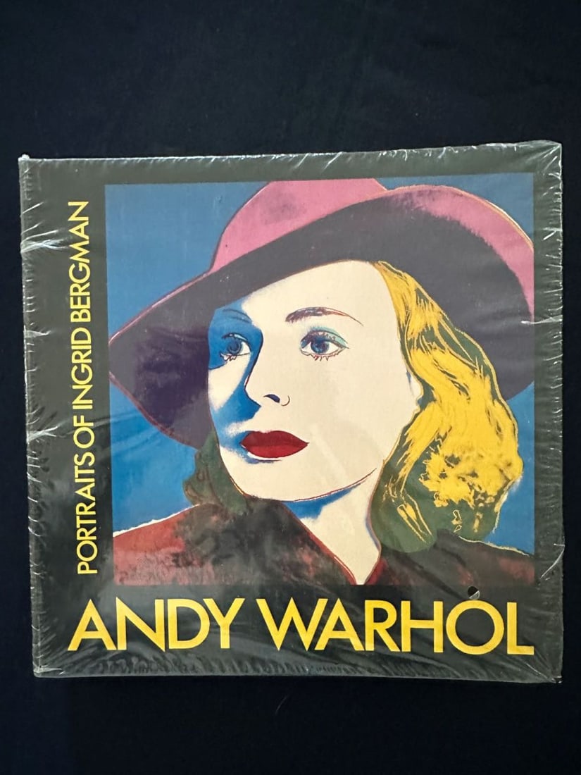 Portraits of Ingrid Bergman, Andy Warhol, 1983.: Bilingual introduction in Swedish and English. Hardcover. In original wrapper, never opened. Published by Galerie Borjeson in 1983.