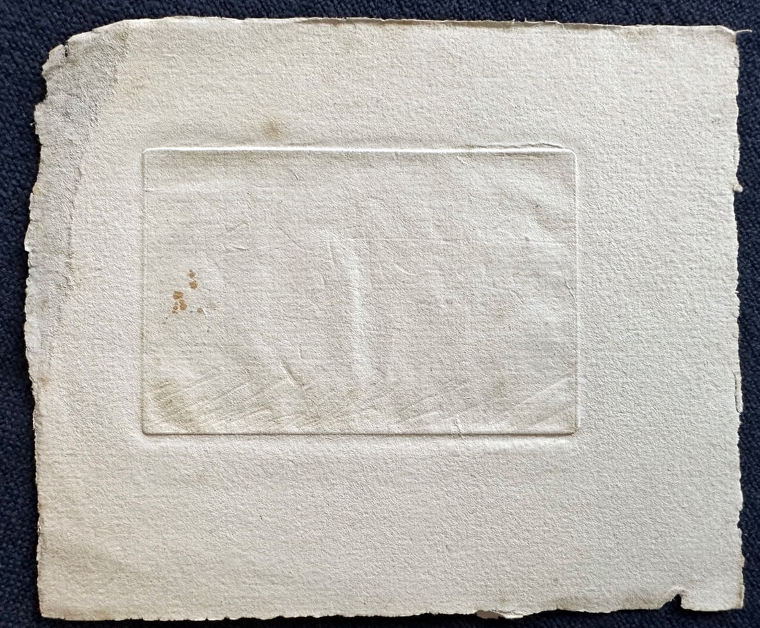 Roger Vieillard Etching. Jericho. - 2