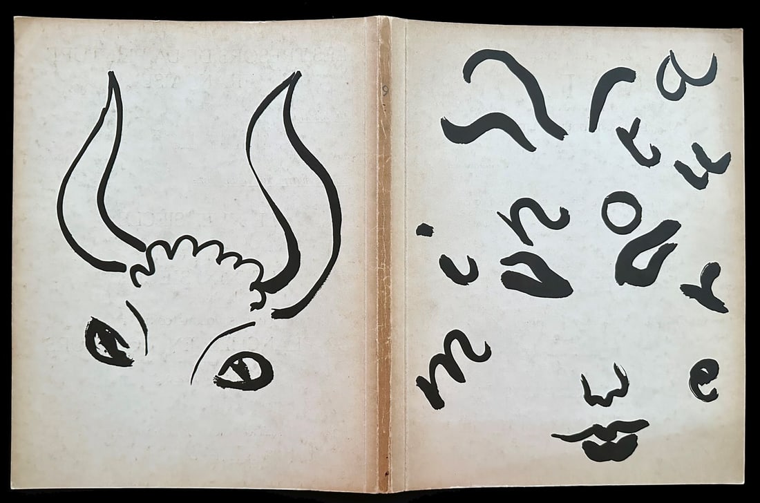 Minotaure. No. 9. 1936 Revue artistique et litteraire: Surrealist-oriented publication founded by Albert Skira. Albert Skira Editor, Artistic Director Teriade. No. 9. First edition, winter 1936, third year. Original cover by Matisse. Five hors-texts and t