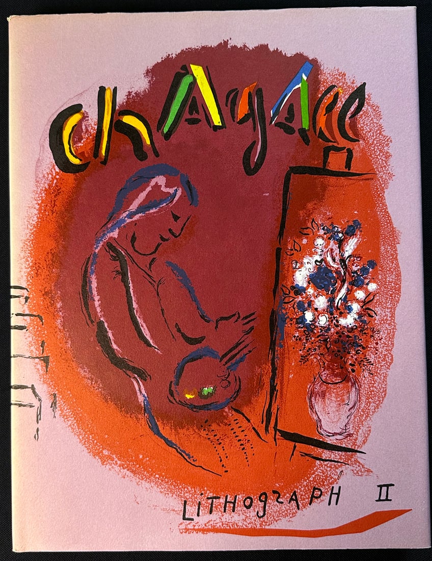 Chagall Lithographe. Volume 2. with lithographs by Chagall.: The Lithographs of Chagall, Volume II: 1957–1962 — features 12 lithographs, including 7 in color (counting the dust jacket). Edited by Fernand Mourlot, hardcover edition, published by
