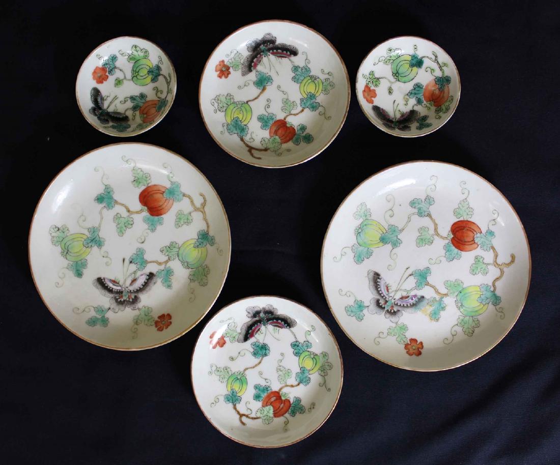 A group of six Famille-rose plates (1 of 4)