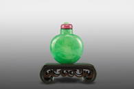 Jadeite Snuff Bottle, Mid-Qing Dynasty