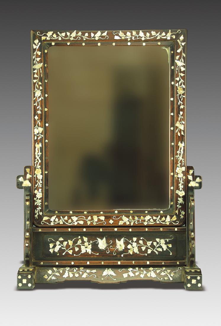 Rose Wood Table Stand with Raden Inlay (1 of 3)