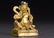 5 A gilt bronze figure Buddha guardian from Qing period - 2
