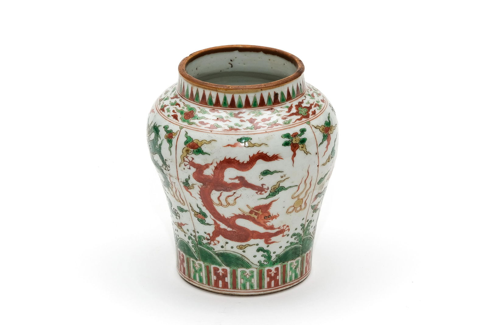 A Famille Verte Dragon Jar (1 of 8)