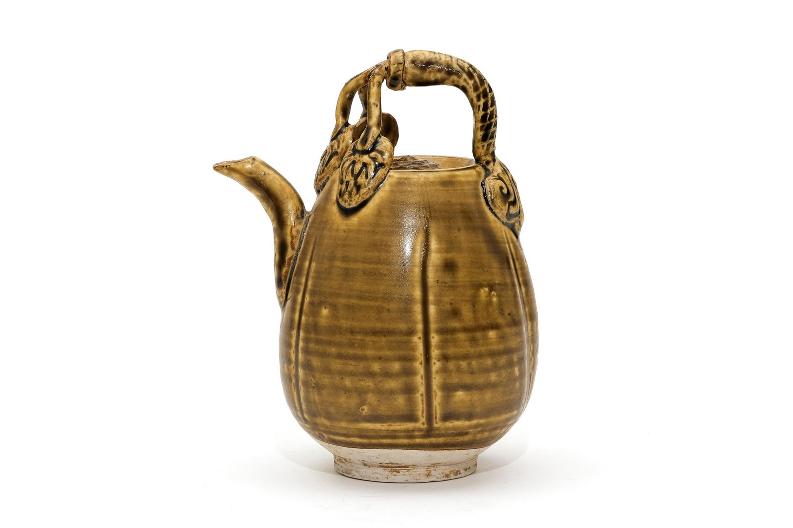 A Ding Ware Brown Glaze Melon-Formed Teapot (1 of 7)