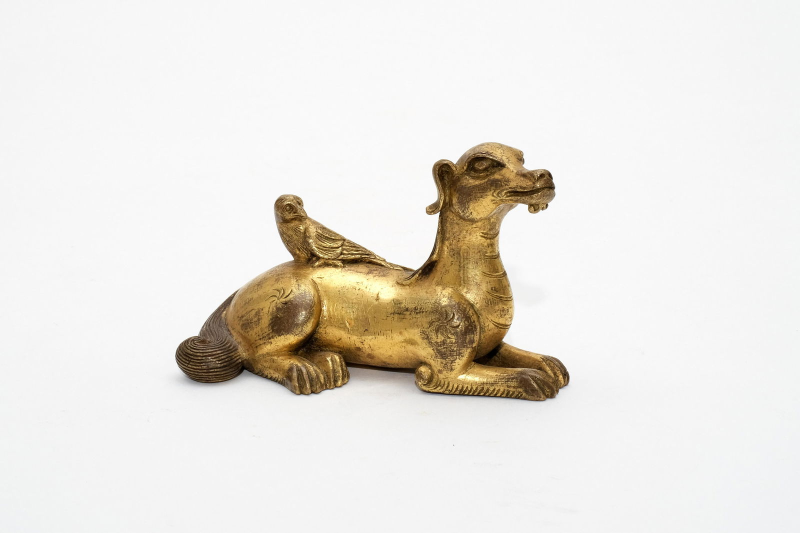 A Gilt Bronze Figure of a Mystical Beast (1 of 6)
