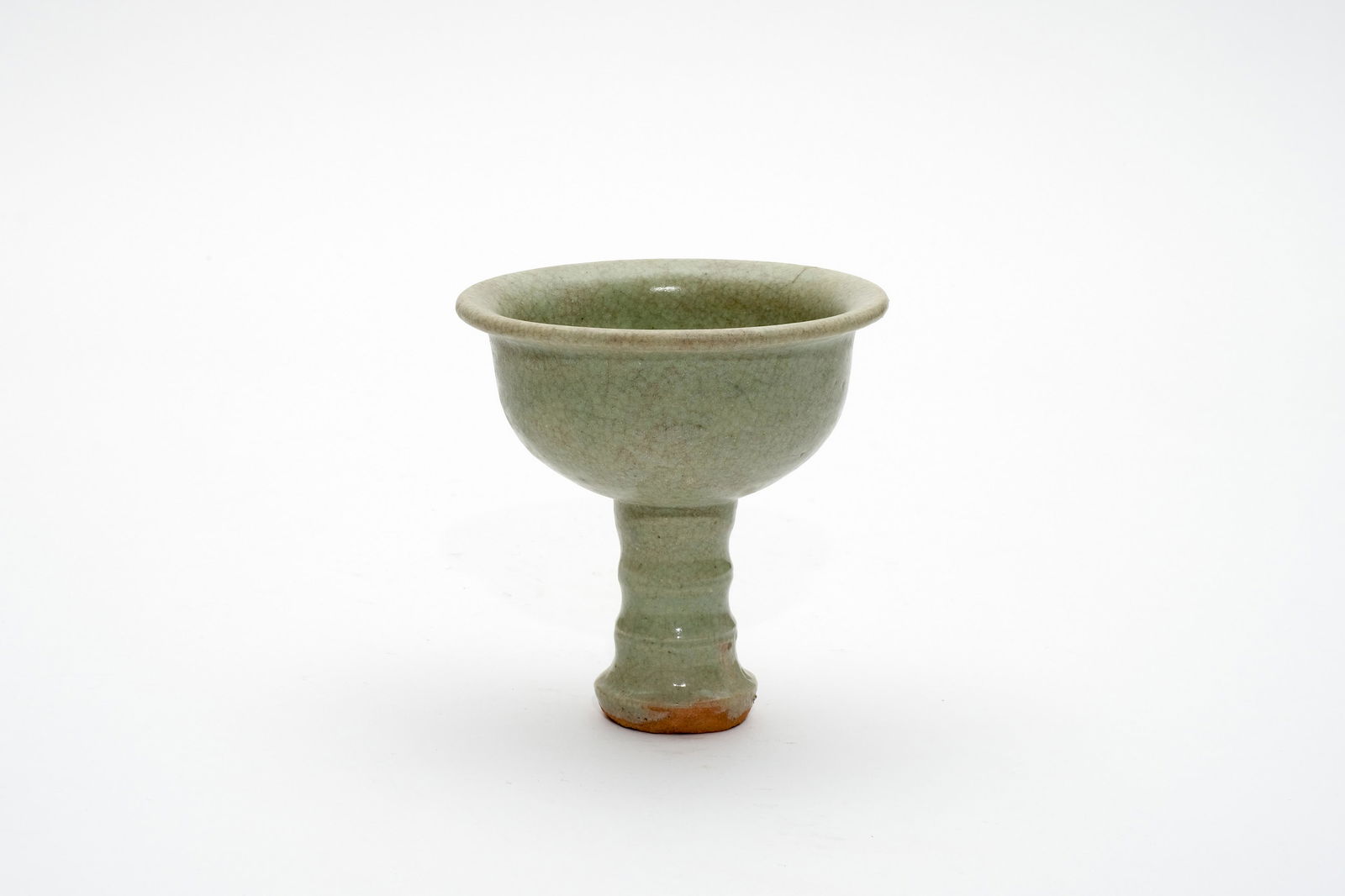 A Longquan Celadon High Stem Cup (1 of 8)