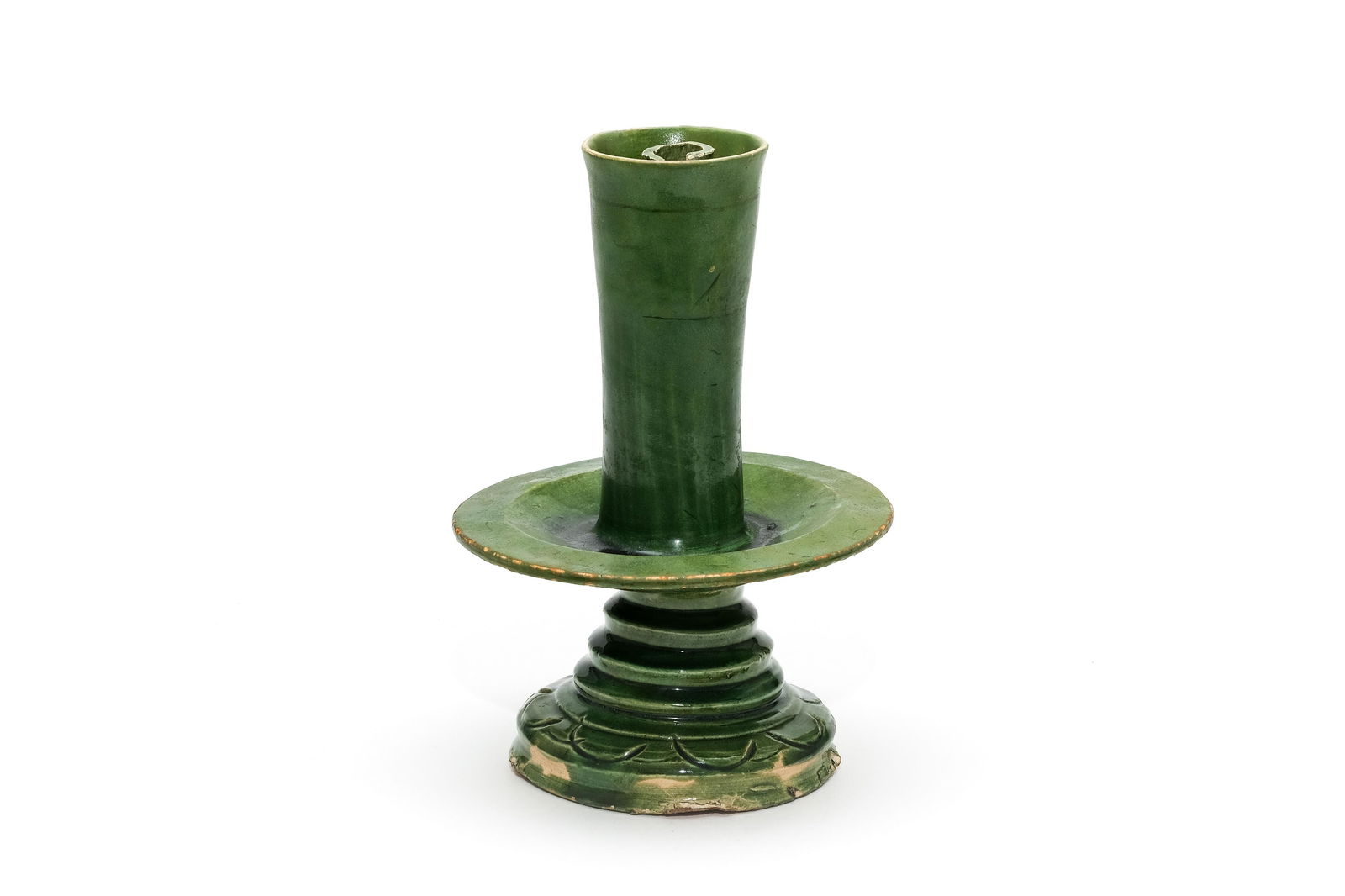 A Green Glazed Oil Lamp Tang Dynasty (1 of 8)