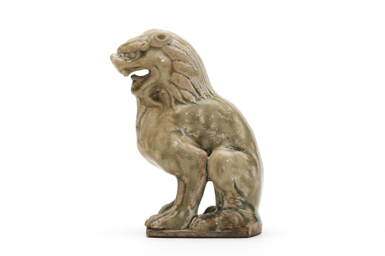 A Celadon Glazed Lion Paperweight (1 of 7)