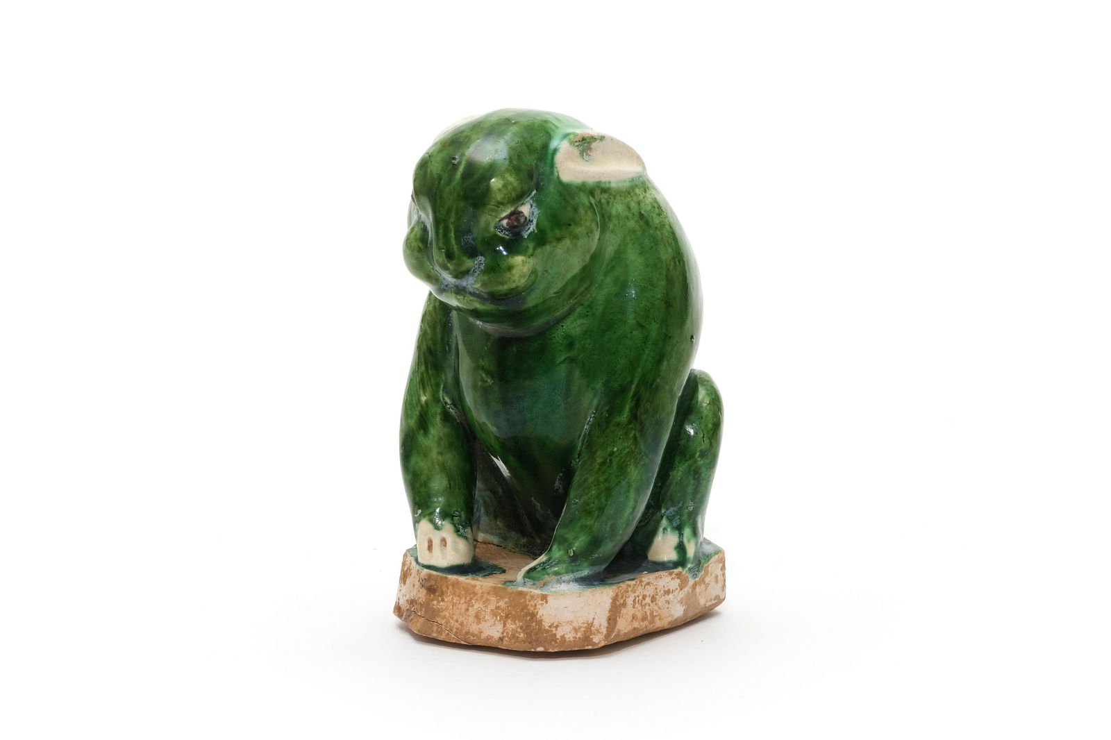 A Green Glazed Rabbit Figure (1 of 7)