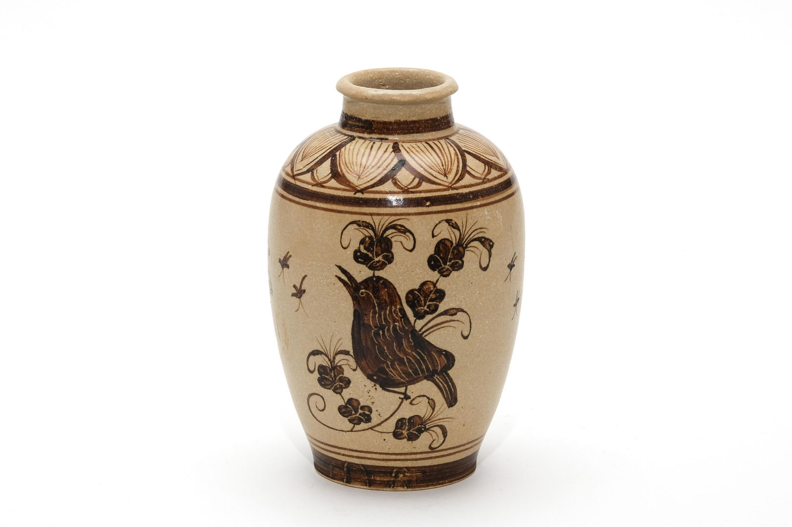 A Jizhou Ware Bird and Flowers Peiping Vase (1 of 7)