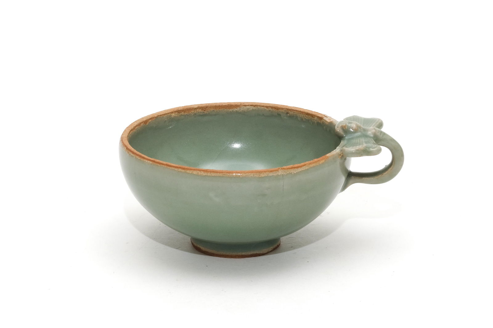 A Longquan Celadon Cup with Butterfly-Formed Handle (1 of 9)