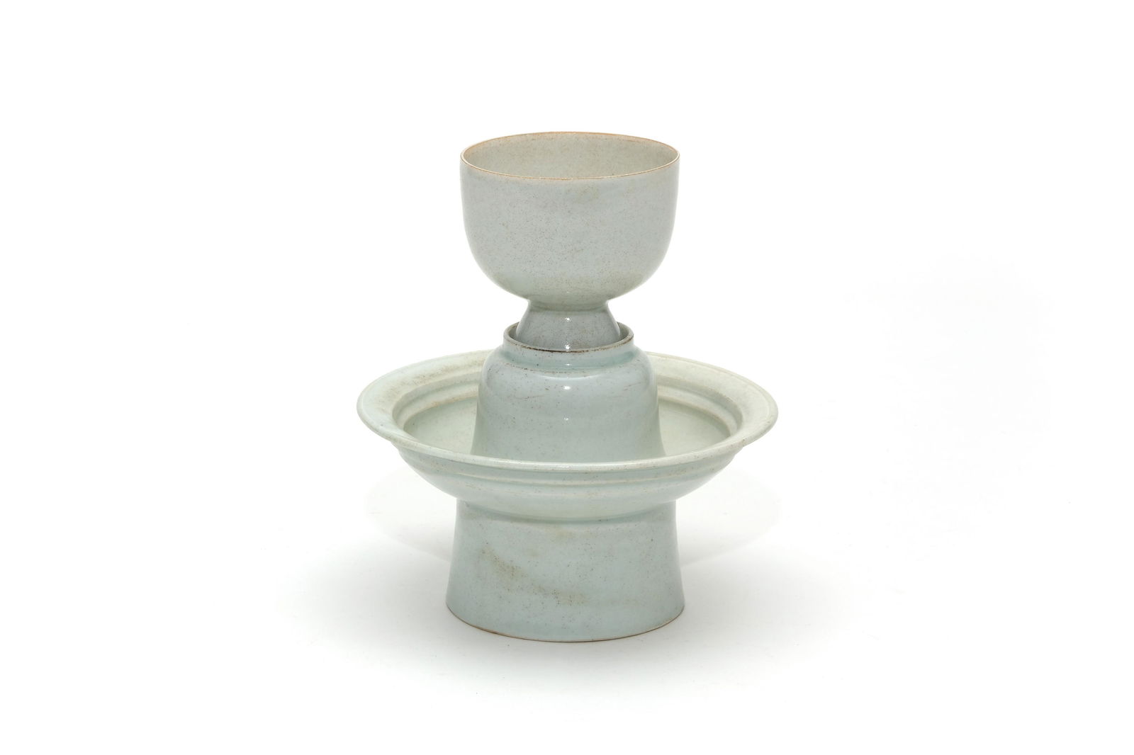 A Hutian Celadon White Glazed Tea Cup Set (1 of 6)