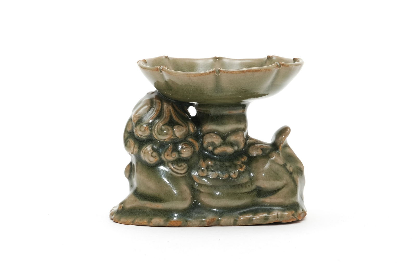 A Yaozhou Ware Lion-Formed Oil Lamp (1 of 8)
