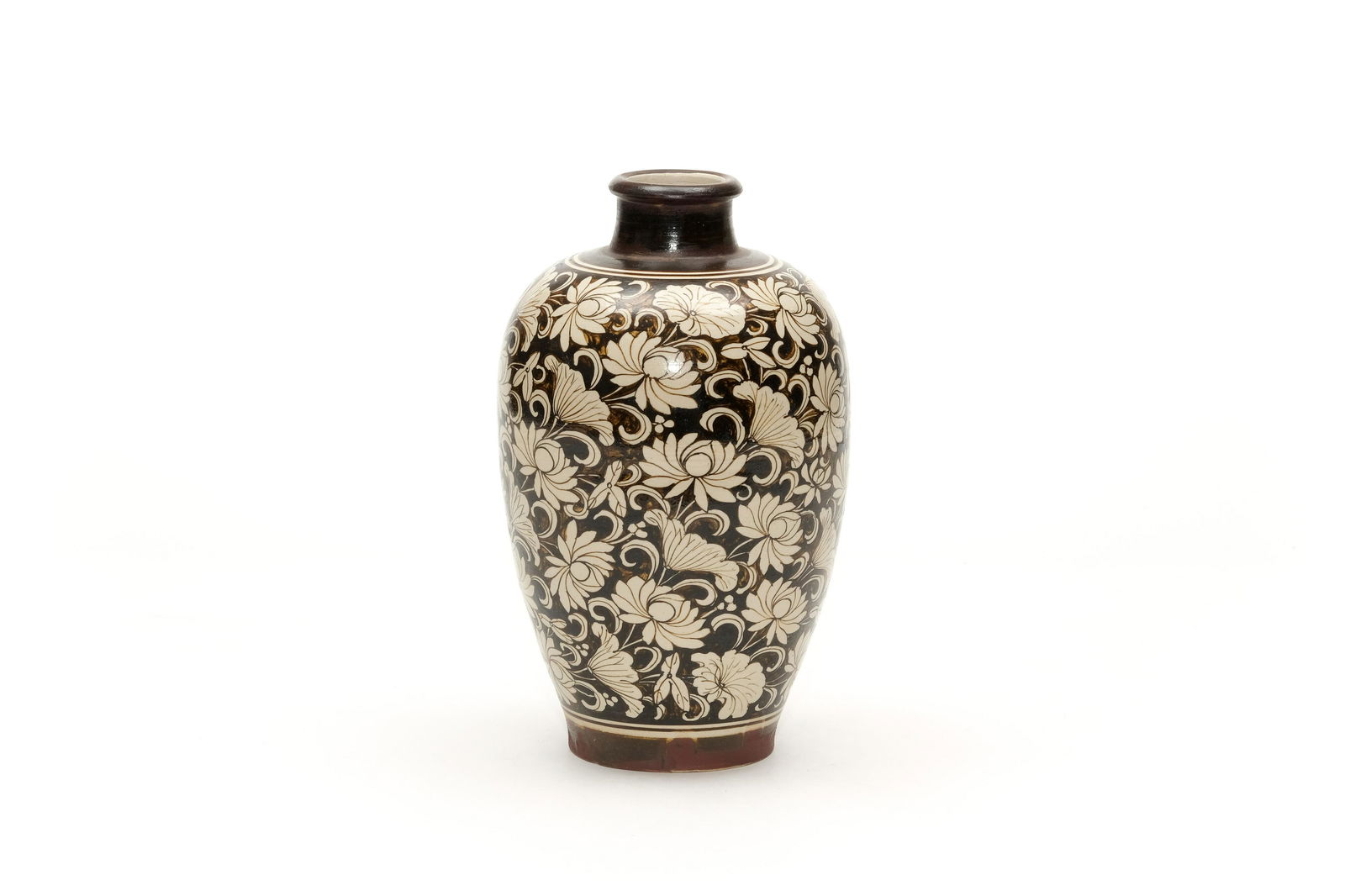 A Jizhou Ware Floral Meiping Vase (1 of 7)