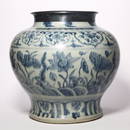 A Blue and White Lotus Jar