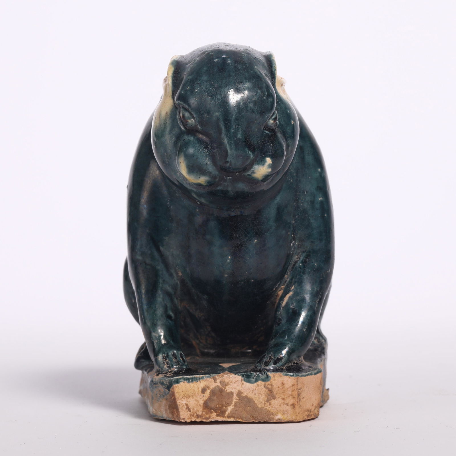A Gongyi Sancai Blue Glazed Rabbit Figure (1 of 7)