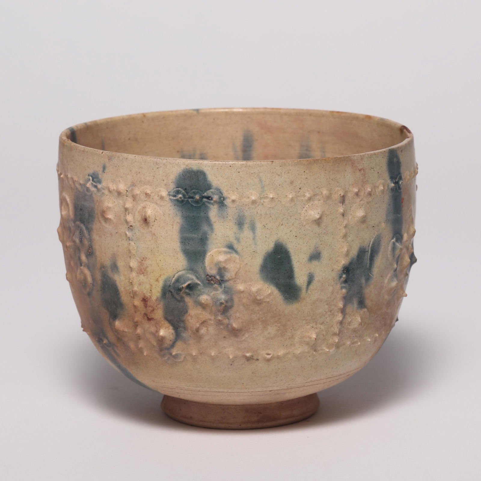 A Sancai Blue Splashed Nailhead Cup (1 of 7)