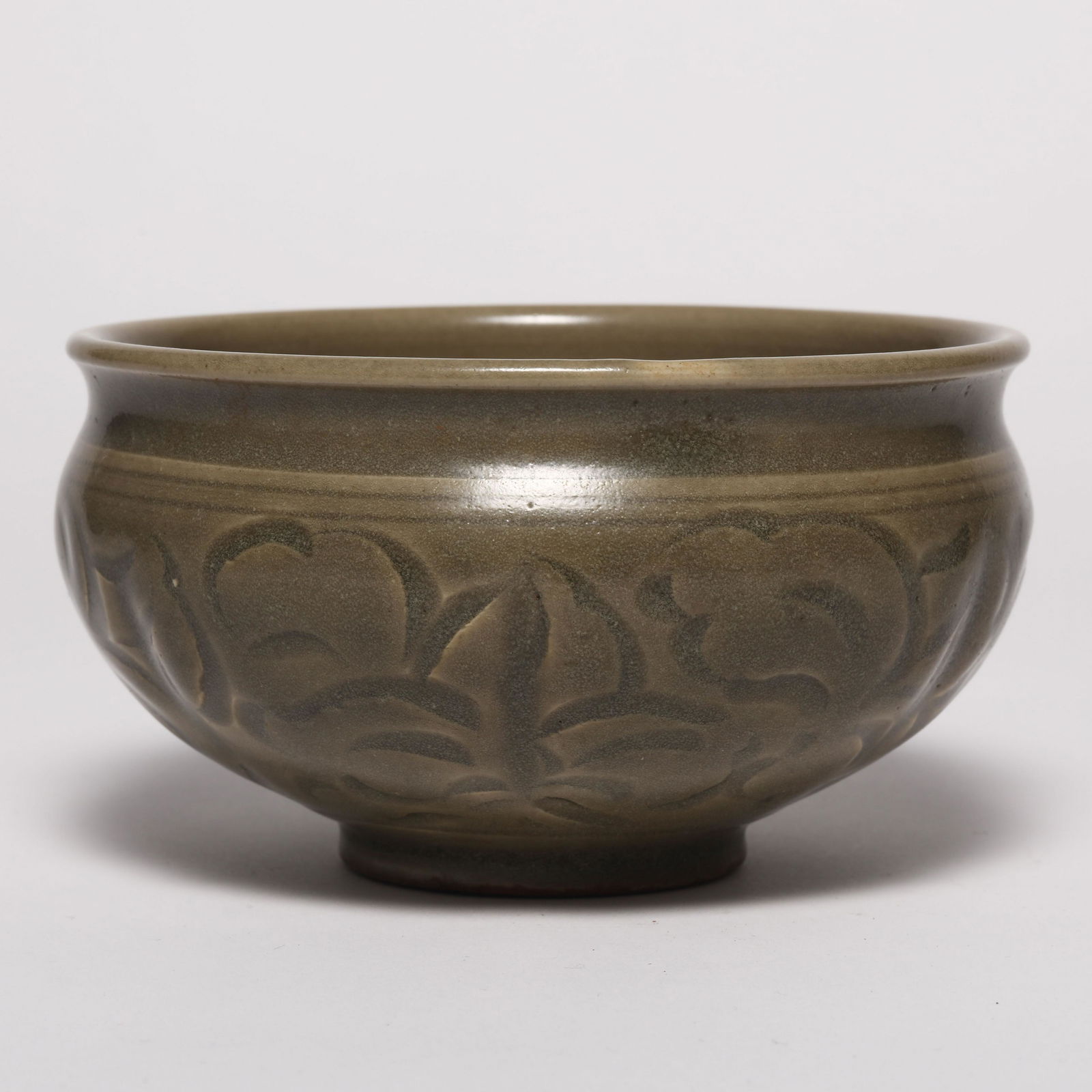 A Yaozhou Carved Celadon Bowl: H: 2.7 in. (7 cm) D: 5.1 in (13 cm) We are not a professional appraisal agency nor restoration agency. The marking of the age and the review of the appearance are just our subjective judgments. Theref