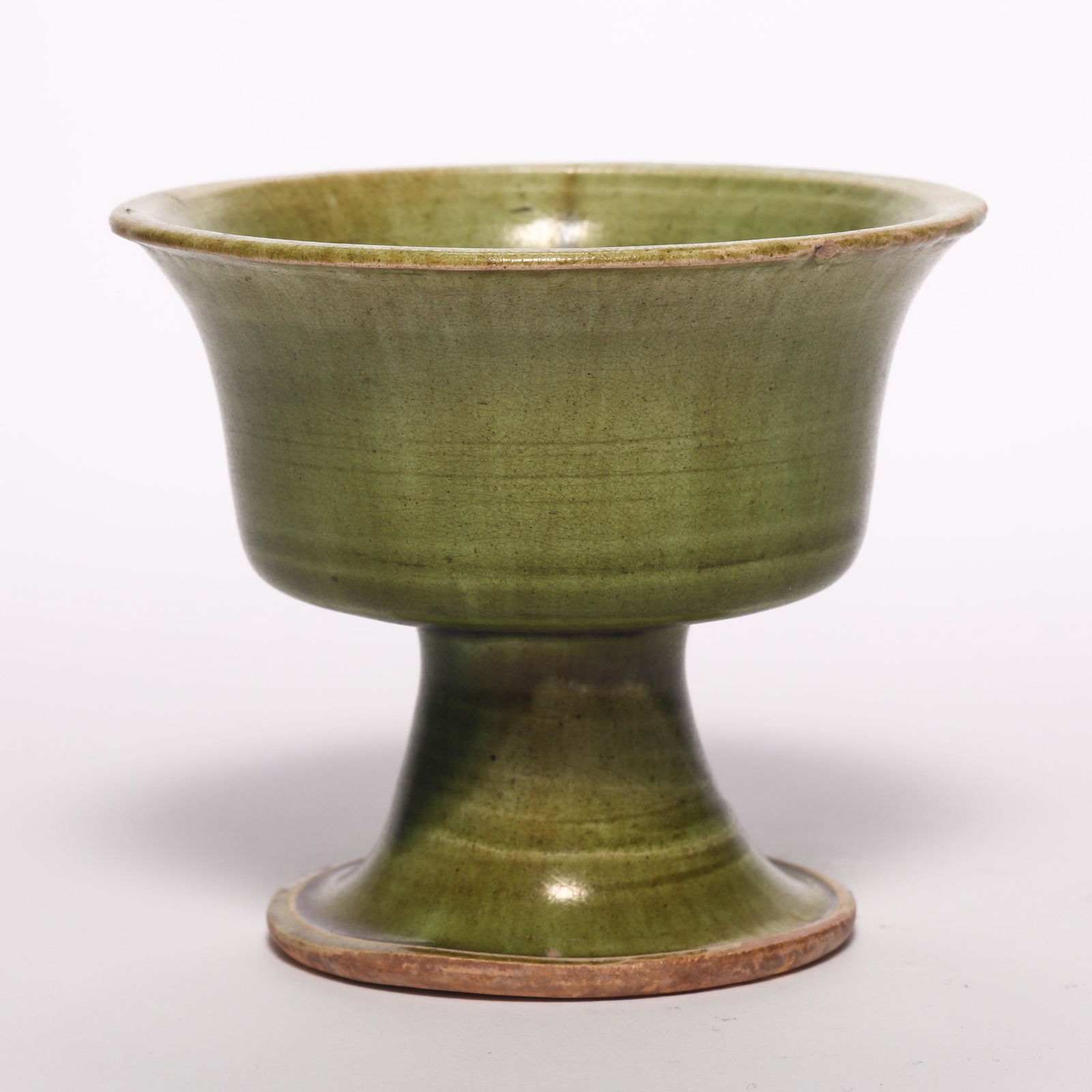 A Gongyi Green Glazed High Stem Cup (1 of 7)