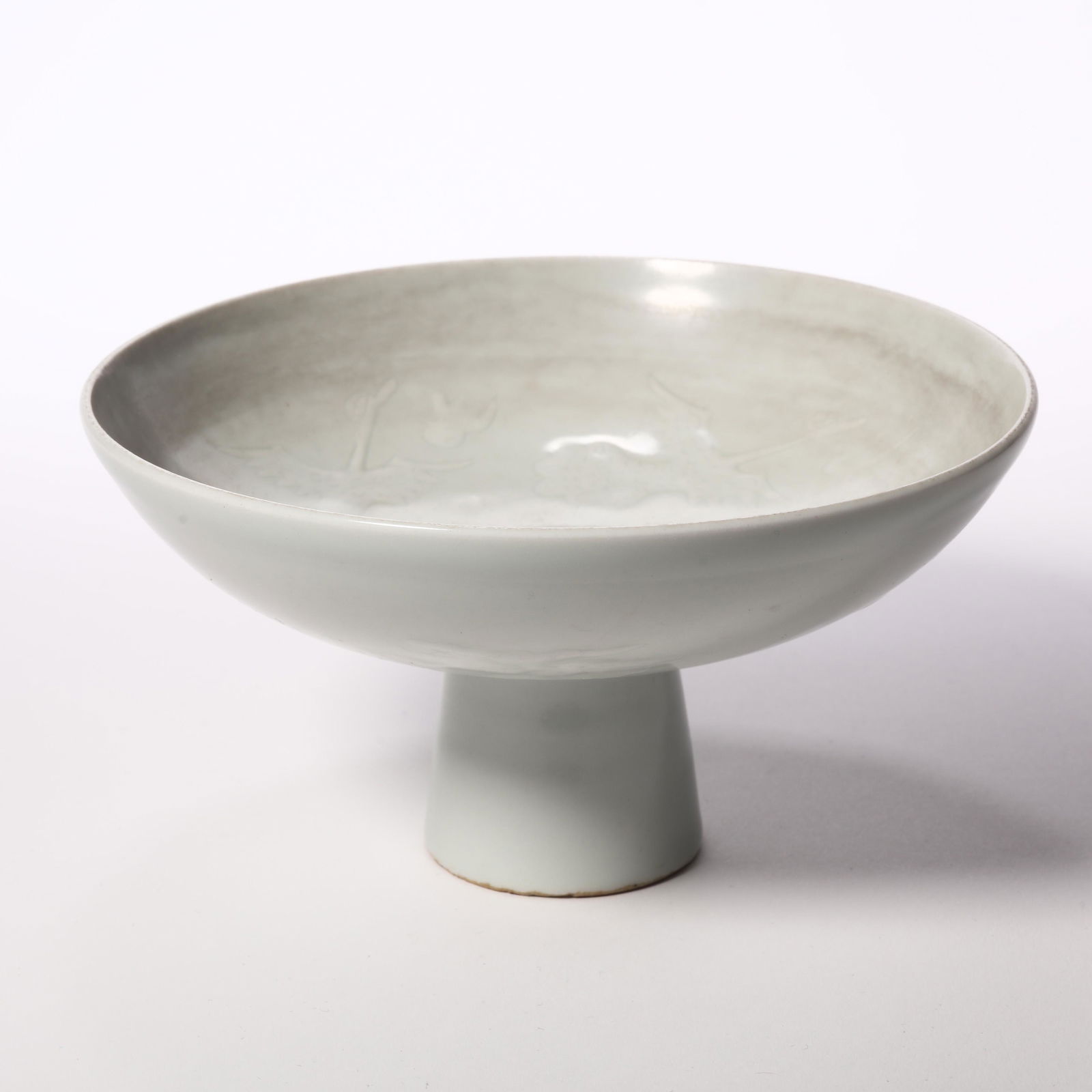 A Carved Hutian Ware Flower and Bird Stem Cup (1 of 8)