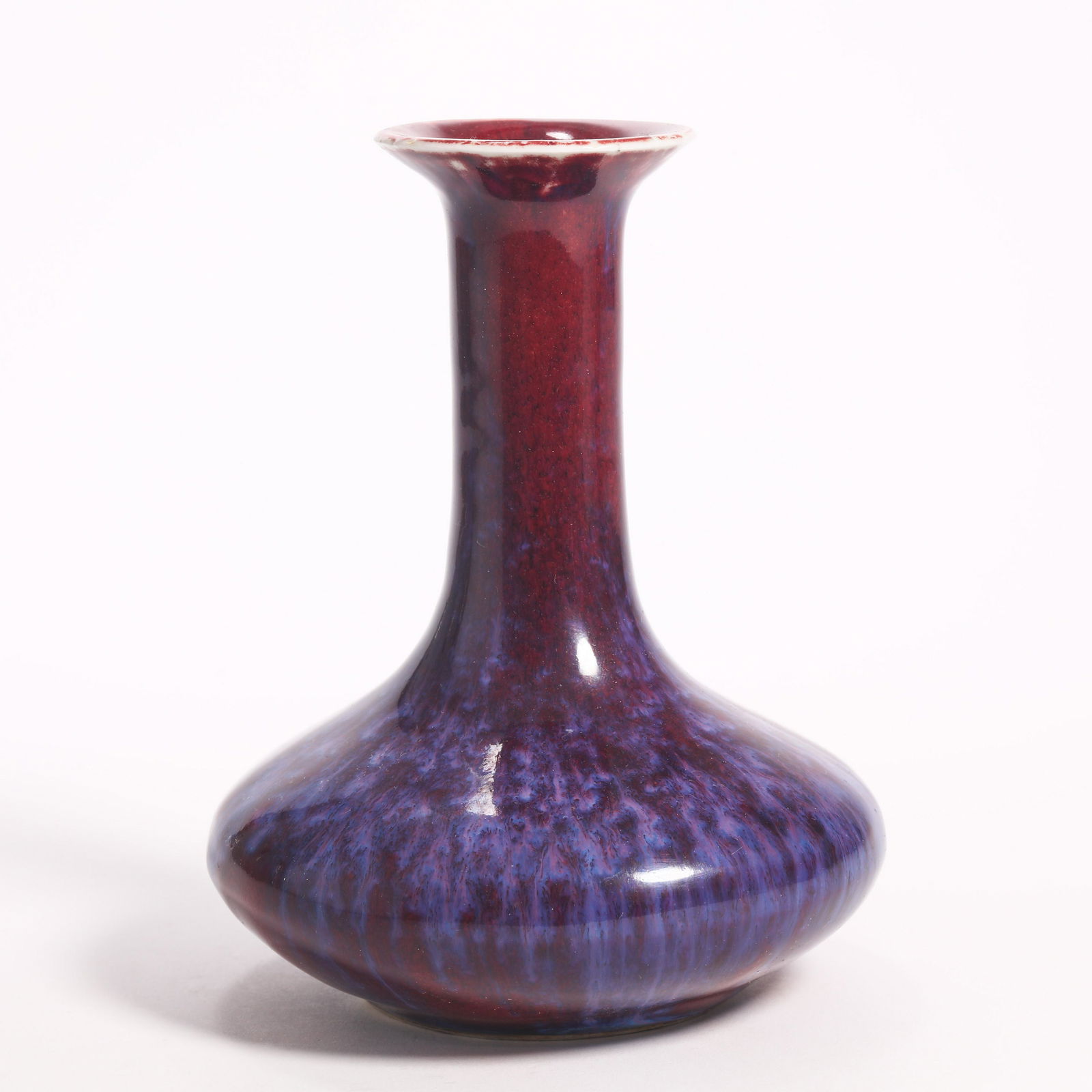 Flambe Wide Opening Vase: Flambe Wide Opening Vase. H: 5.7 in. (14.6cm)