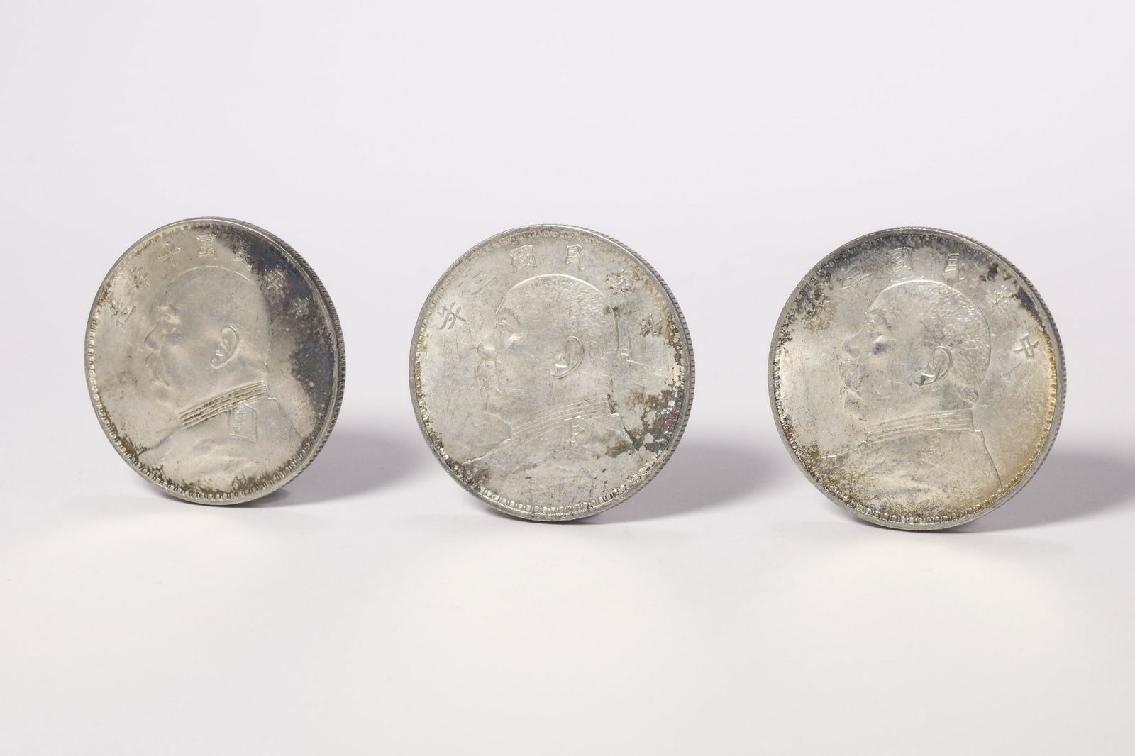 Group of Three China Silver Dolars 1914 1921 (1 of 7)
