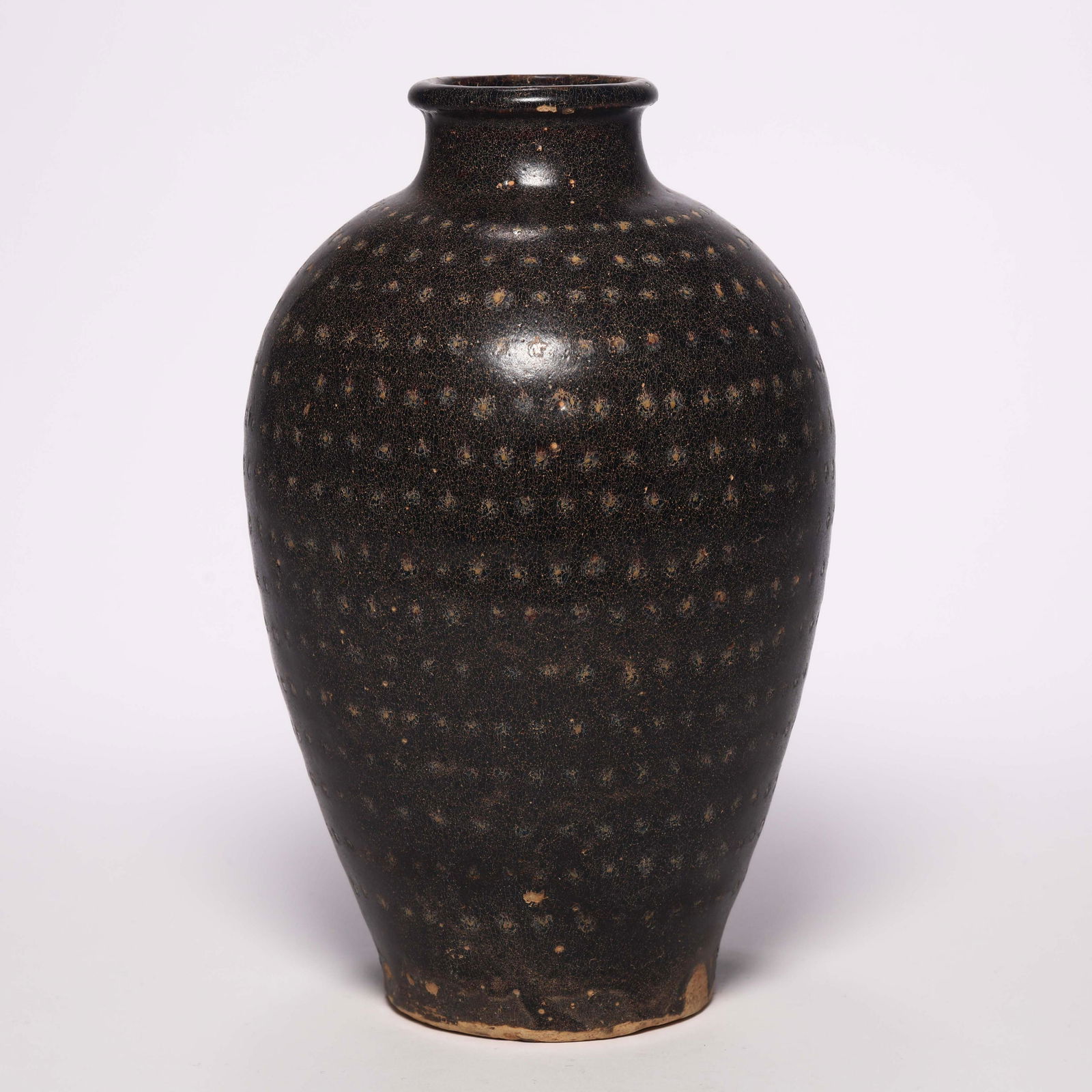 Jizhou Ware Black Glazed Meiping Vase (1 of 7)