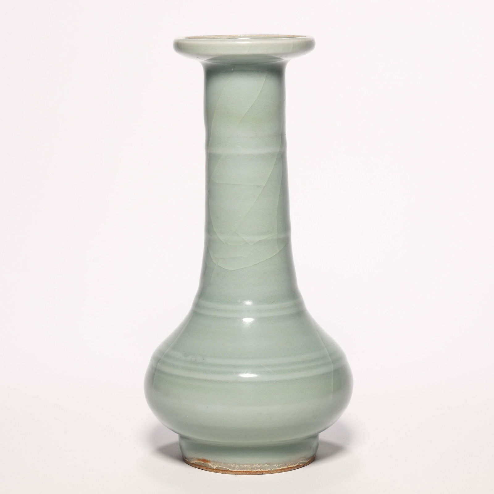 Longquan Celadon Wide Opening Long Neck Vase (1 of 8)