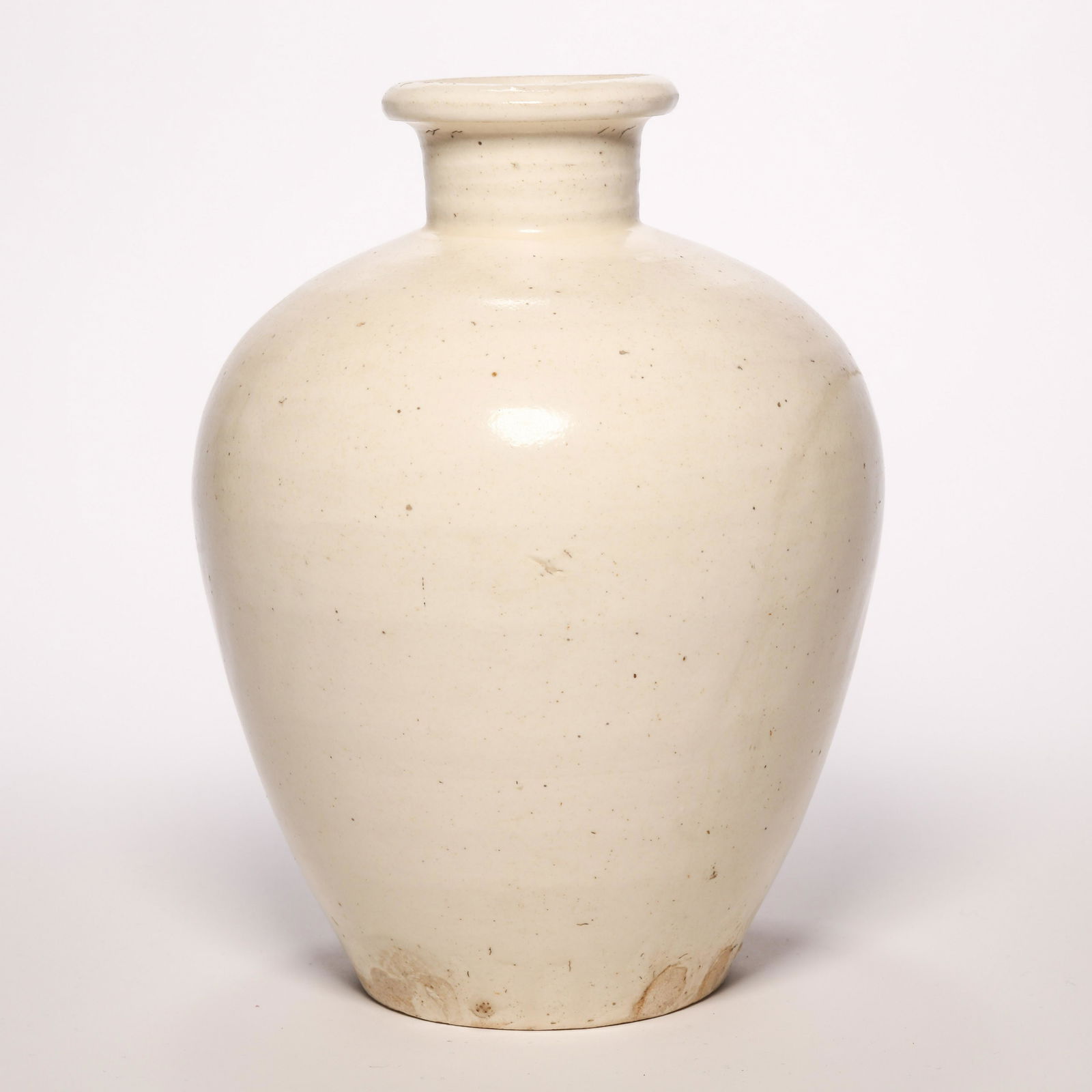 White Glazed Jar Vase (1 of 8)