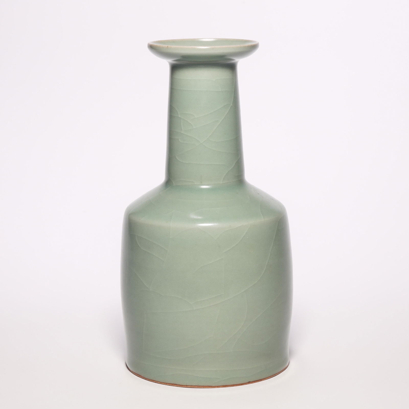 A Longquan Celadon Wide Opening Vase: A Longquan Celadon Wide Opening Vase. H: 9.1 in. (23.2 cm)