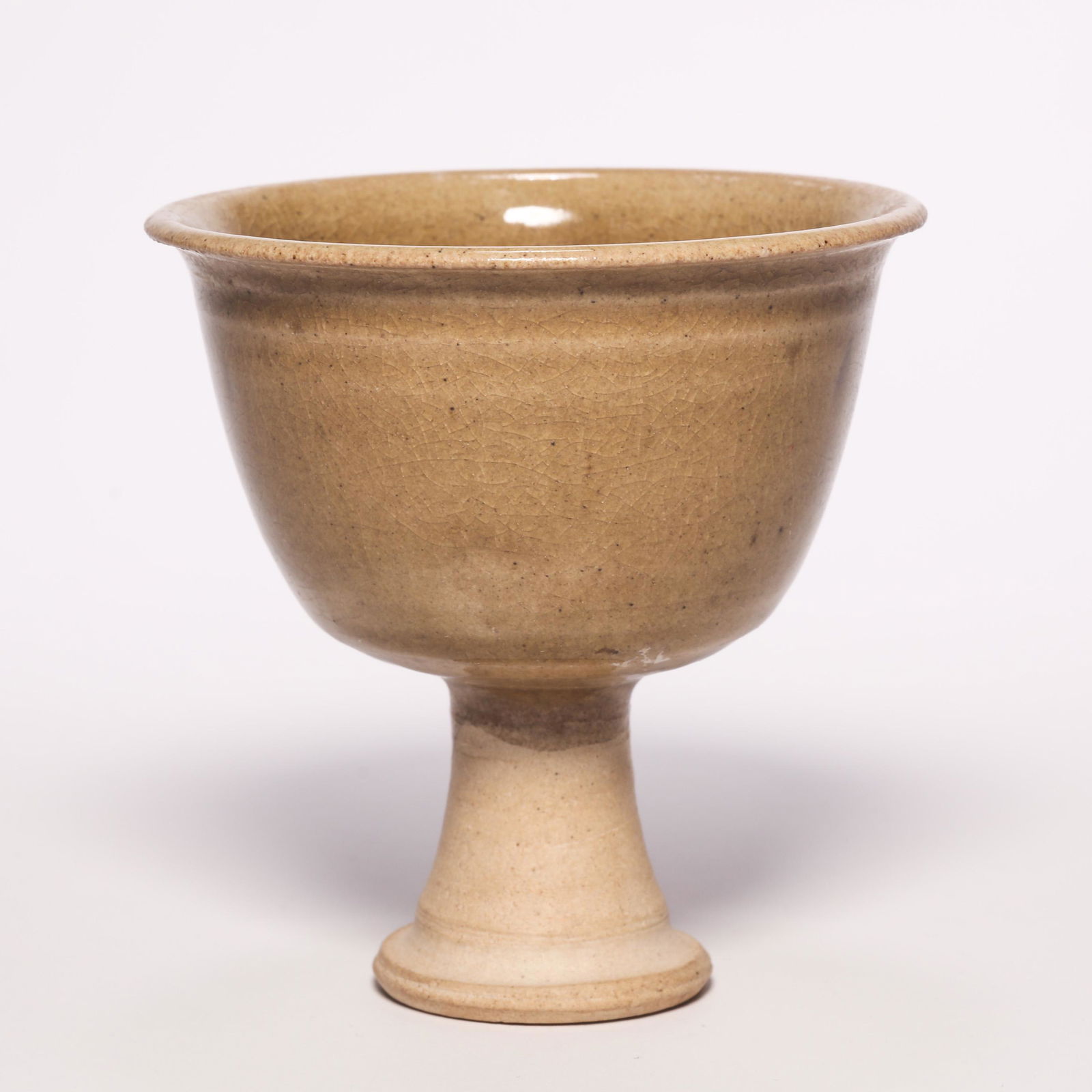 A Yellow Glazed High Stem Cup (1 of 9)