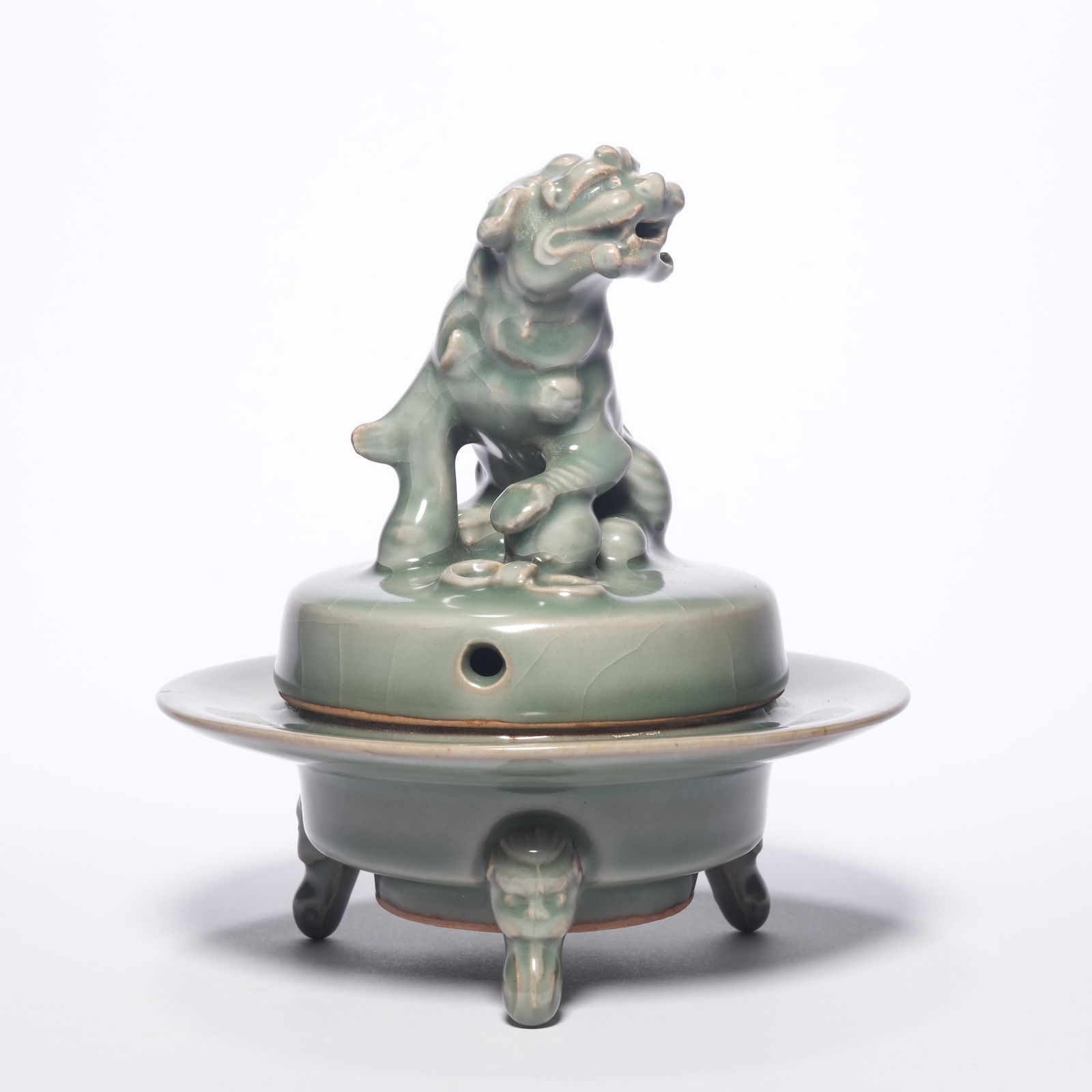 A Longquan Ware Lion-Form Tripod Censer (1 of 11)