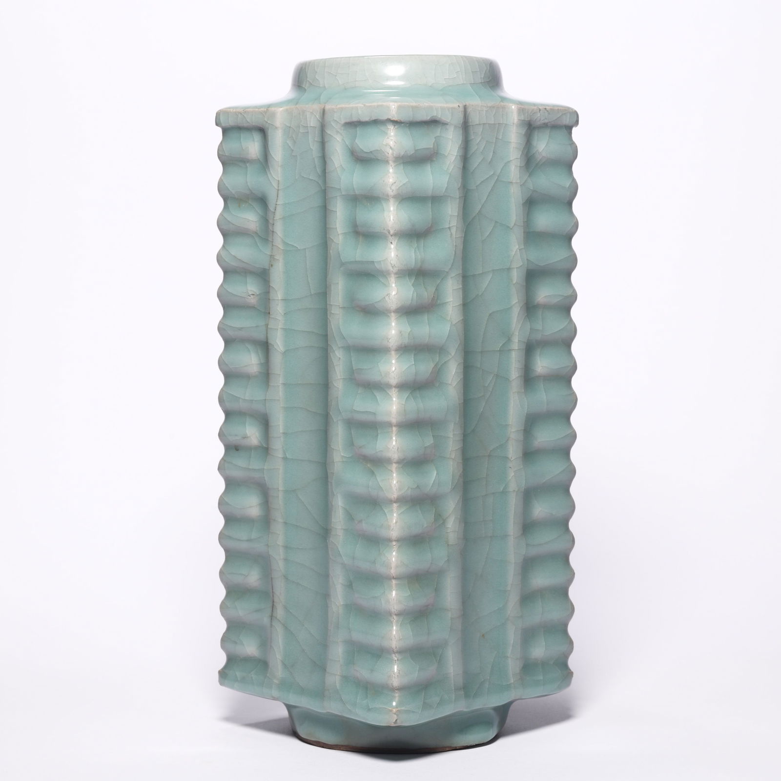 A Longquan Ware Cong-Form Vase (1 of 9)