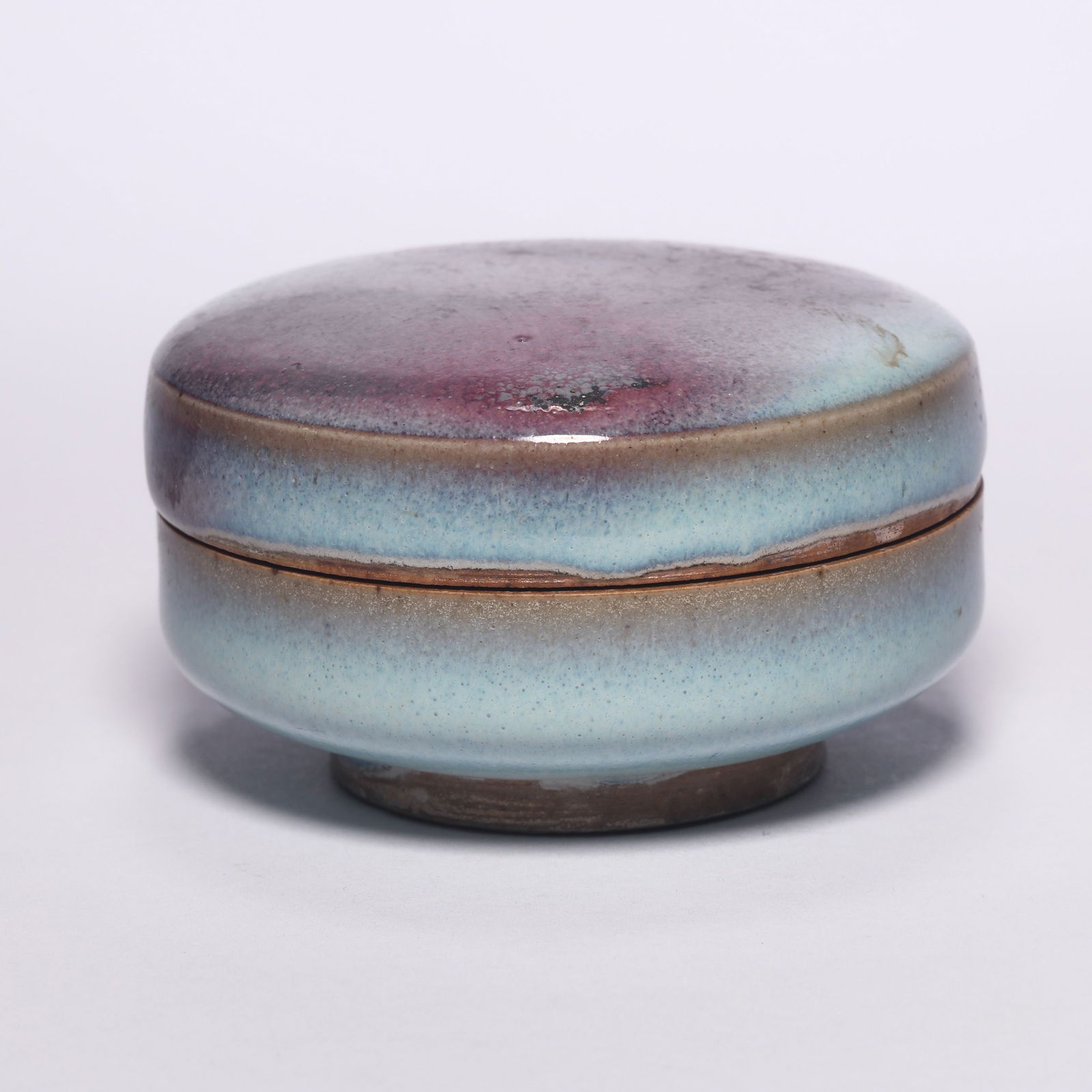 A Jun Ware Splash Glazed Powder Box (1 of 7)