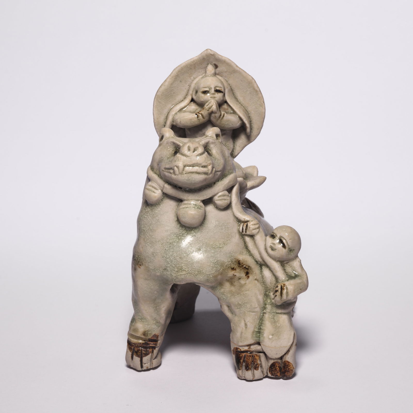 A Porcelain Figure of Lion And Boys (1 of 10)