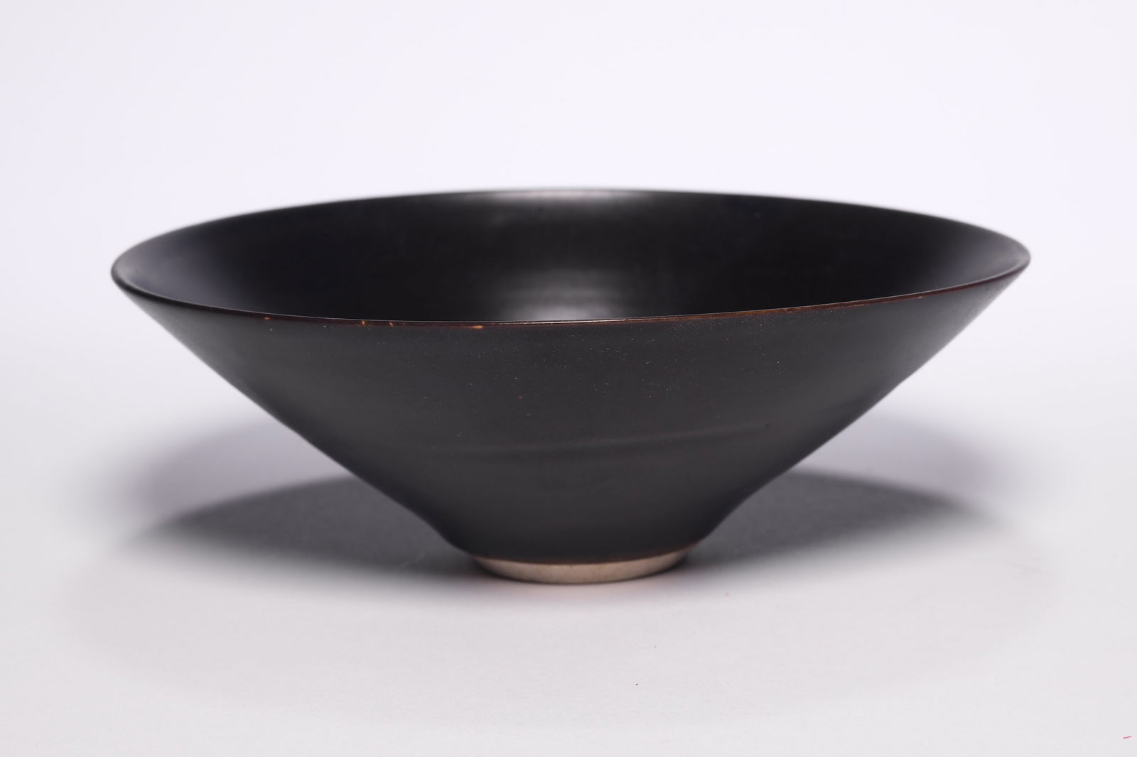 A Black Porcelain Bowl With Leaf Pattern (1 of 7)