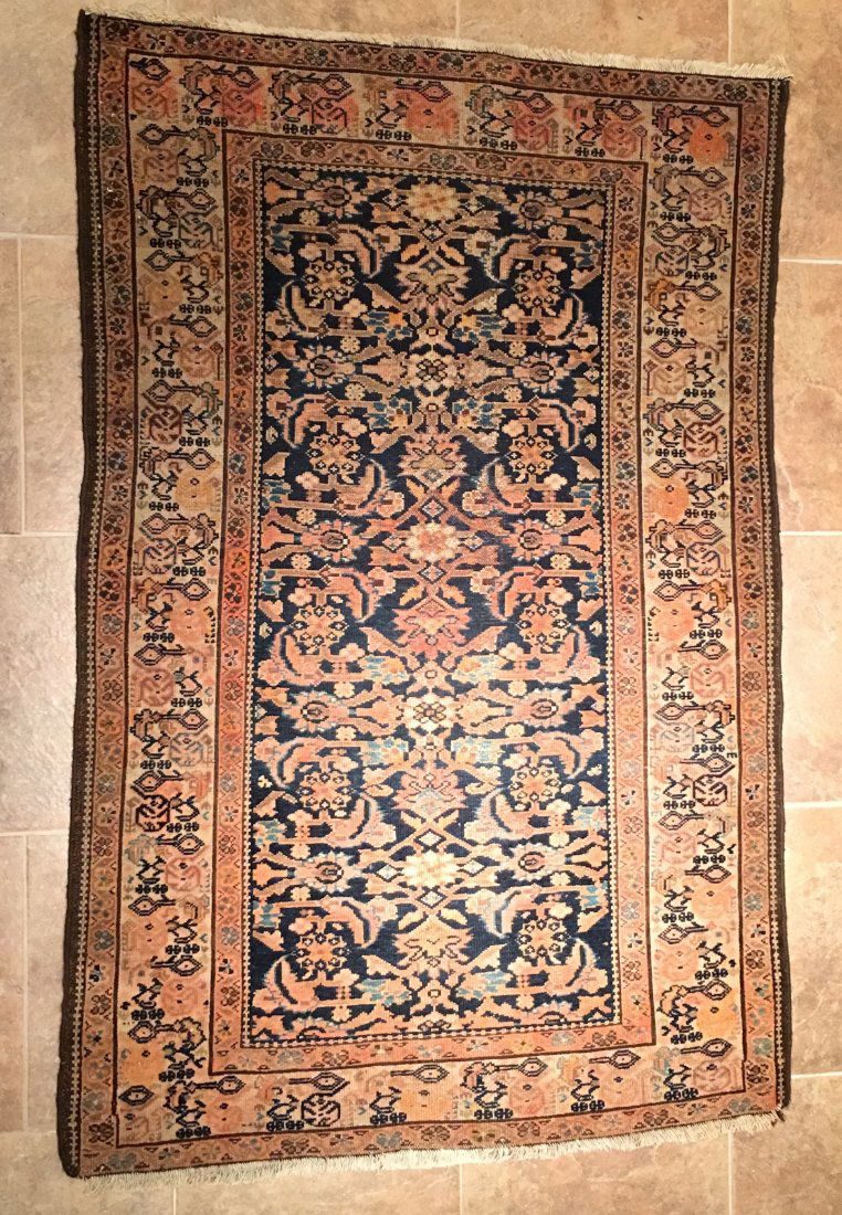 ANTIQUE PERSIAN HAMADAN MEASURES 3'4" X 5'2" (1 of 5)