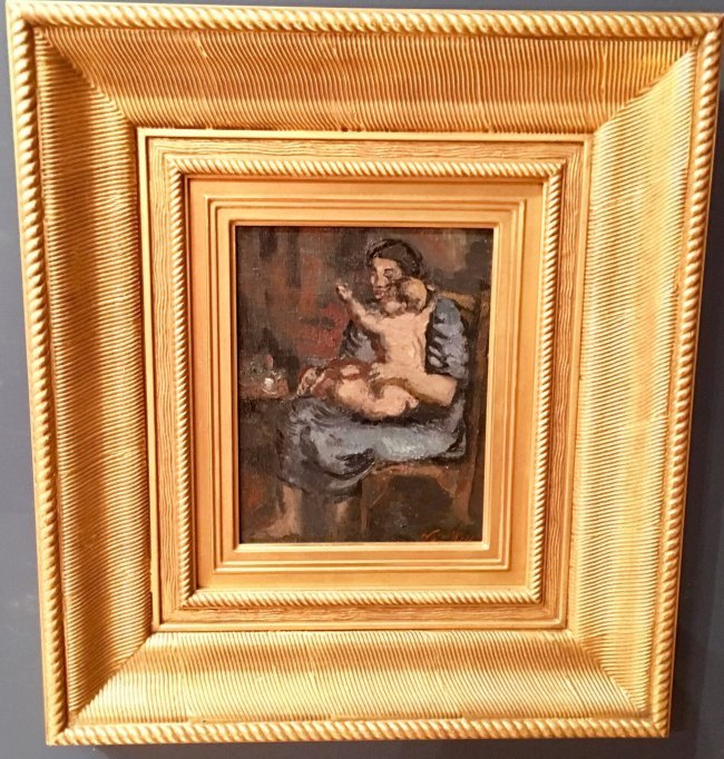 MOTHER AND CHILD SIGNED LEON KELLY (1901-1982) (1 of 6)